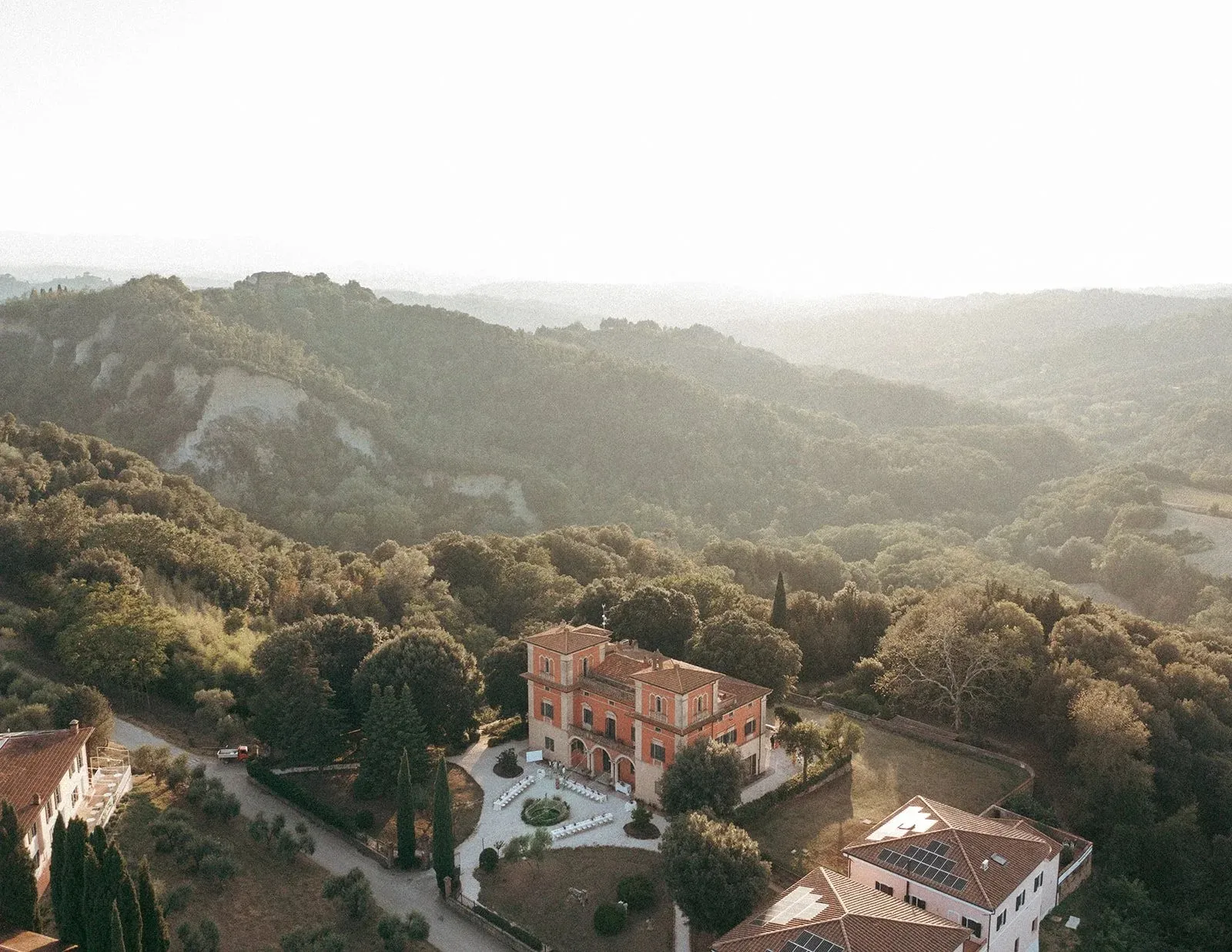 Villa Lena among the Tuscan hills
